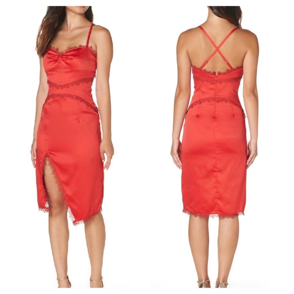 Foxiedox Betty Slipdress in Red